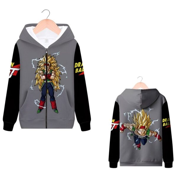 Sweat Zip Bardock Dragon Ball GT guerrier Saiyan