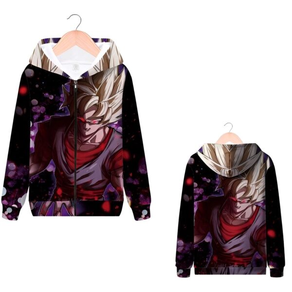 Sweat Zip Goku Black Super Saiyan Rose DBZ