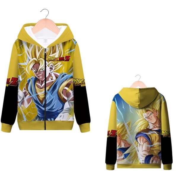 Sweat Zip DBZ Fusion Dance Saiyan Vegeta Goku