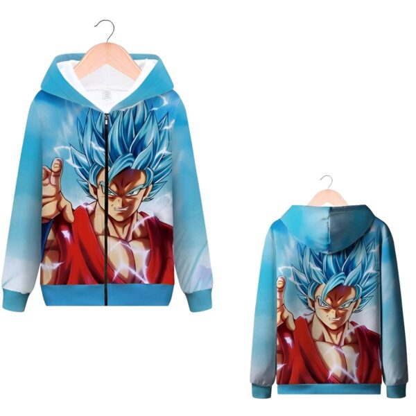Sweat Zip DBZ Goku Super Saiyan Blue Kaioken DBZ