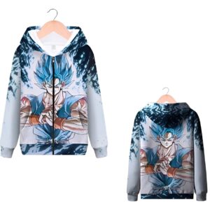 Sweat Zip DBZ Goku Super Saiyan Blue Dragon Ball Super
