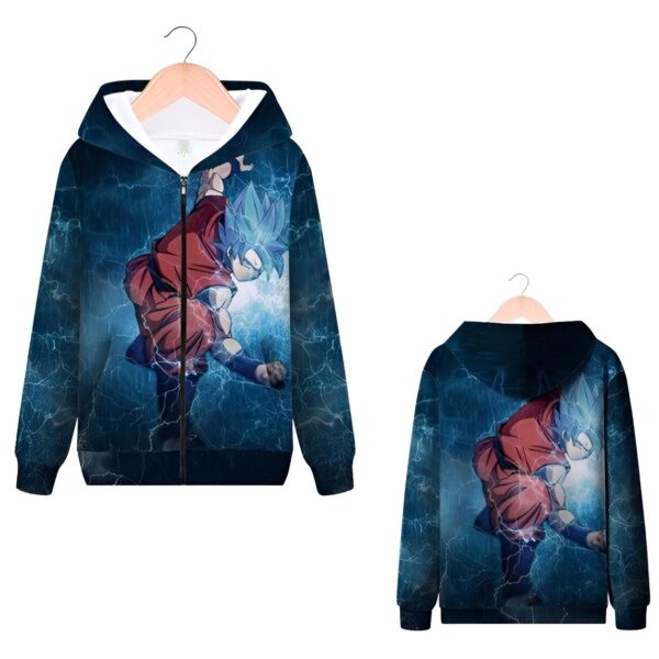 Sweat Zip Goku Super Saiyan Blue Dragon Ball Zippé