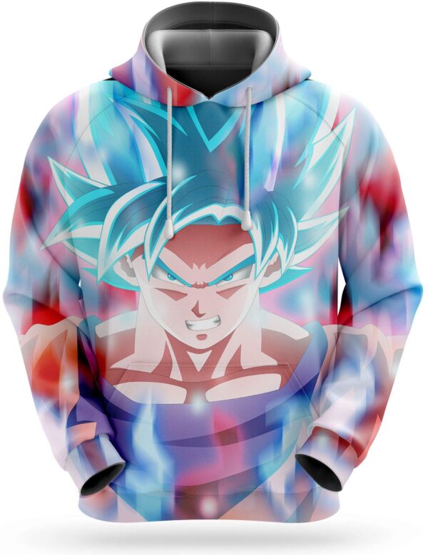 sweatshirt-goku Sweat Dragon Ball Super <br /> Rage Bleue