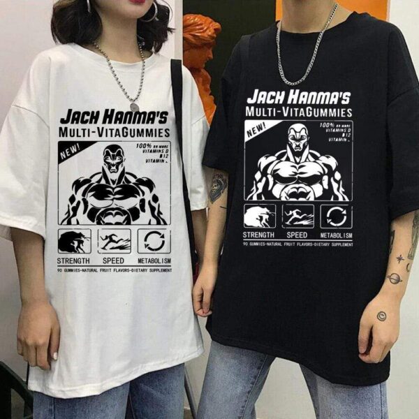 T-shirt Baki Hanma  Yujiro Dou Manga Grappler Fighting Fighter T Shirt