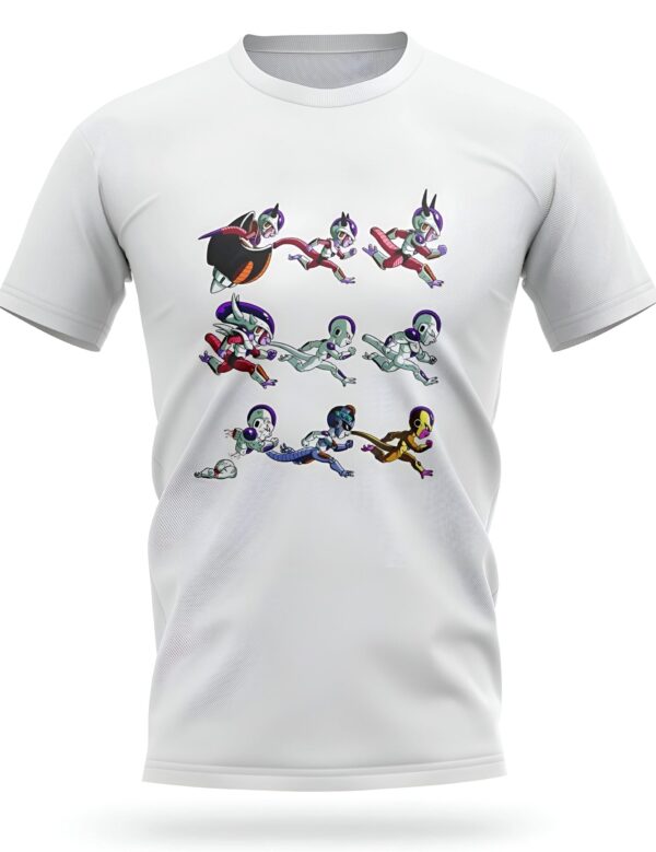 T-Shirt Dragon Ball Transformations Freezer Toutes