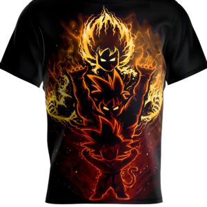 T-Shirt Évolution Goku Transformations Saiyan Dragon Ball