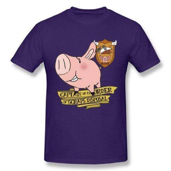 T-shirt Seven Deadly Sins Sir Pig monsieu cochon T-shirt hommes qualité loisirs T-shirt col rond