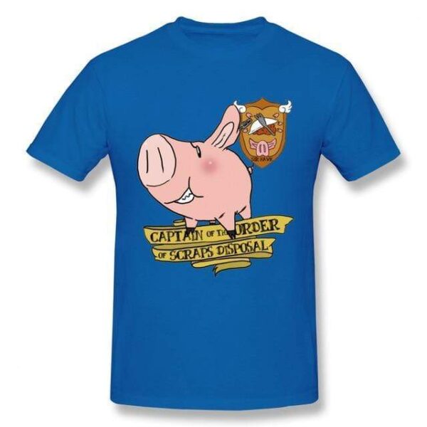 T-shirt Seven Deadly Sins Sir Pig monsieu cochon T-shirt hommes qualité loisirs T-shirt col rond