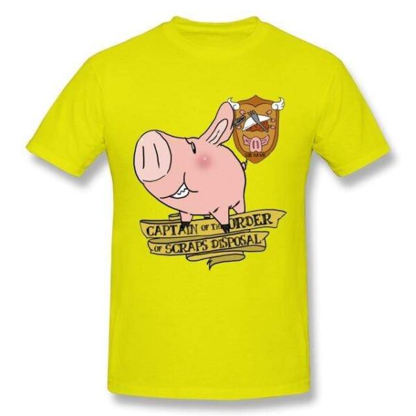 T-shirt Seven Deadly Sins Sir Pig monsieu cochon T-shirt hommes qualité loisirs T-shirt col rond