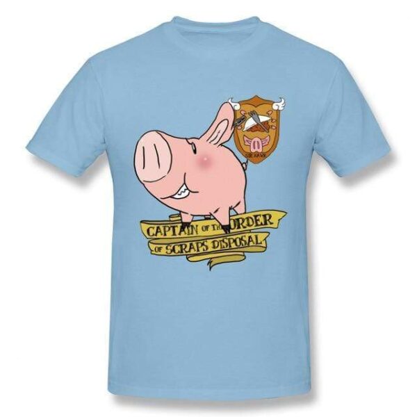 T-shirt Seven Deadly Sins Sir Pig monsieu cochon T-shirt hommes qualité loisirs T-shirt col rond