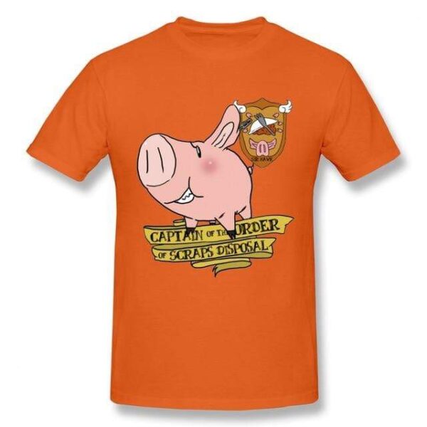 T-shirt Seven Deadly Sins Sir Pig monsieu cochon T-shirt hommes qualité loisirs T-shirt col rond