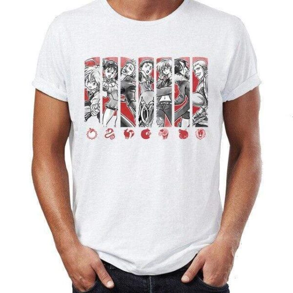 T-Shirt Seven Deadly Sins t-shirt Hip Hop Streetwear nouveauté vêtements masculins