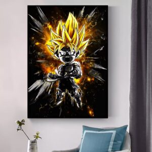 Tableau Goku Super Saiyan Dragon Ball Super Anime