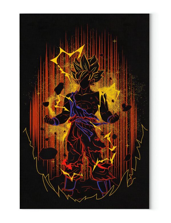 Tableau Dragon Ball Z Goku Super Saiyan 2 éclairs