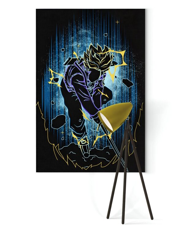 Tableau Dragon Ball Z Trunks du Futur épée combat