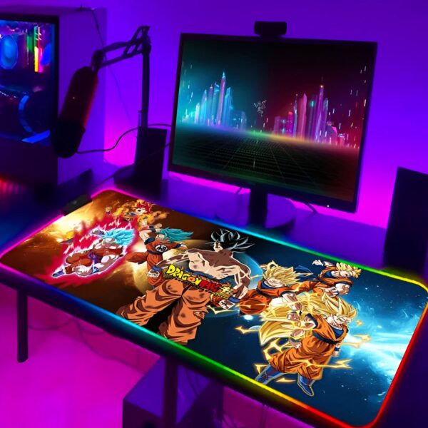 Tapis de Souris Dragon Ball Super RGB Goku Vegeta