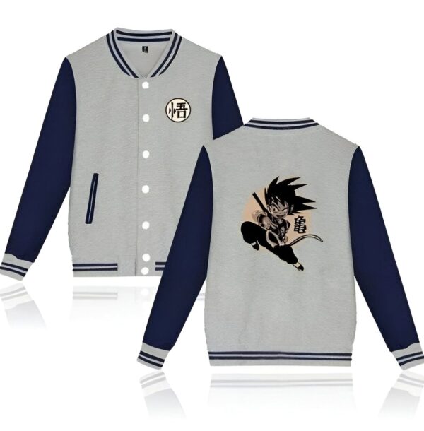 Veste Teddy Dragon Ball Z Goku Petit Bleu et Gris