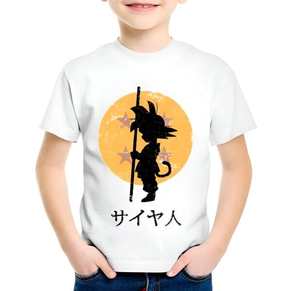 T-Shirt Enfant Goku Petit Origines Dragon Ball DBZ