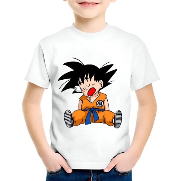 T-Shirt Enfant Dragon Ball Z Goku en Super Sieste