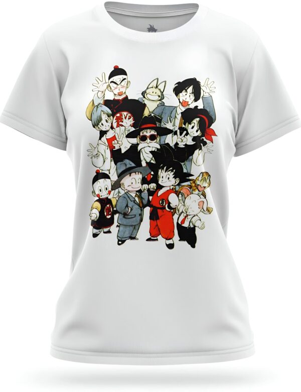 T-Shirt Femme Dragon Ball Z, Personnages Réunis DBZ