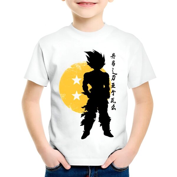 T-Shirt Enfant Guerrier Saiyan Dragon Ball Z DBZ