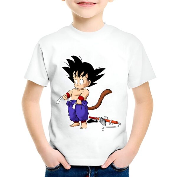 T-Shirt Enfant Sangoku Bâton Magique Dragon Ball