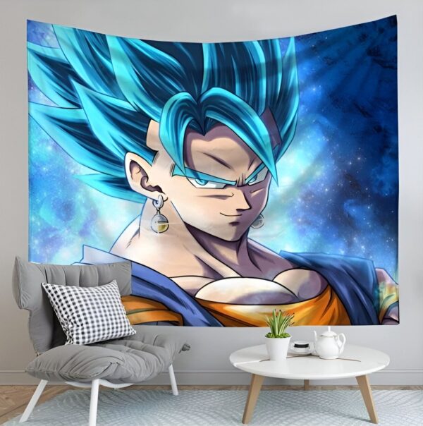 Toile murale Dragon Ball Vegeto Blue aura cosmique