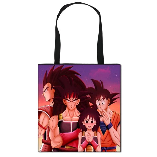 Tote Bag Dragon Ball Famille Saiyan Bardock Goku