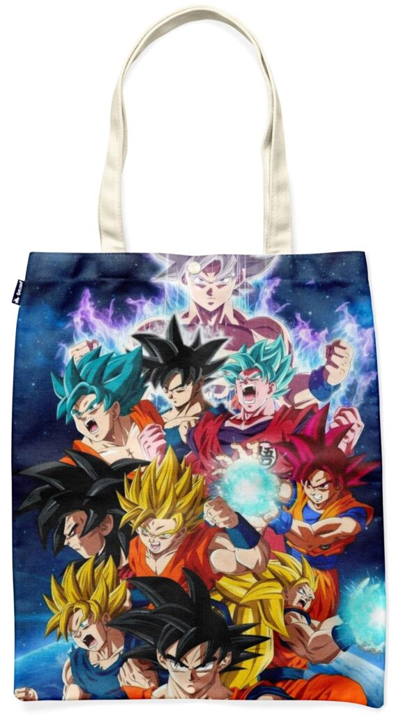 Tote Bag Dragon Ball Formes Goku Ultra Instinct