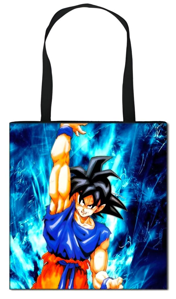 Tote Bag Dragon Ball Z Goku en Posture d'Attaque