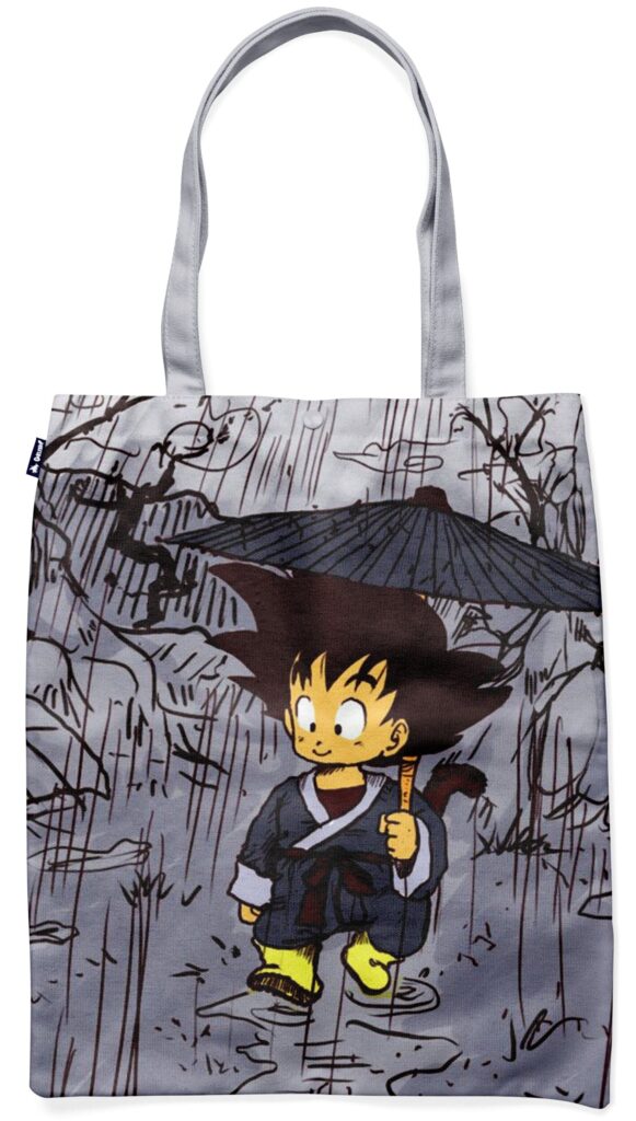 Tote Bag Dragon Ball Goku Enfant Parapluie