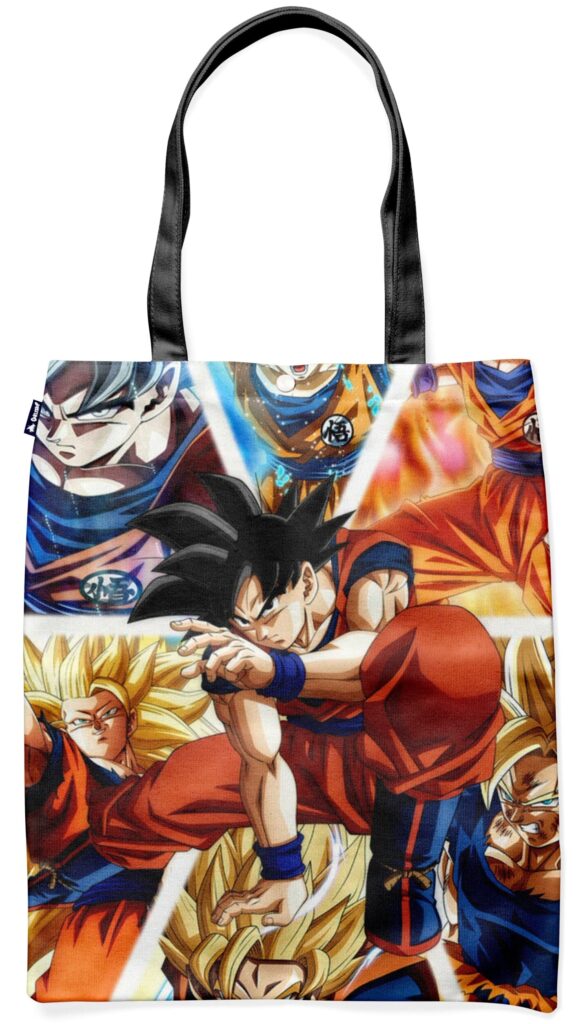 Tote Bag Dragon Ball Goku Super Saiyan Transformations