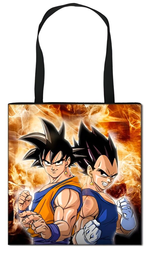 Tote Bag Goku et Vegeta Duo Dragon Ball Z