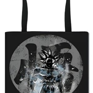 Tote Bag Dragon Ball Goku Kanji Go Silhouette