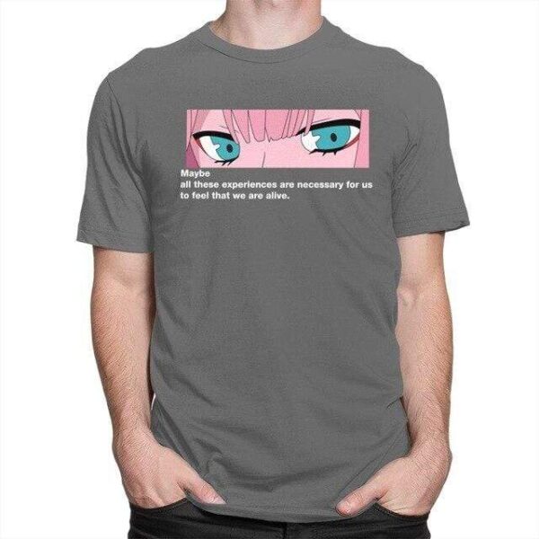 Unique Zero Two Eye Strelitzia t-shirt manches courtes 100% coton décontracté mode cosplay