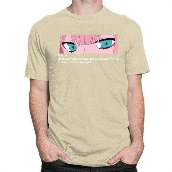 Unique Zero Two Eye Strelitzia t-shirt manches courtes 100% coton décontracté mode cosplay