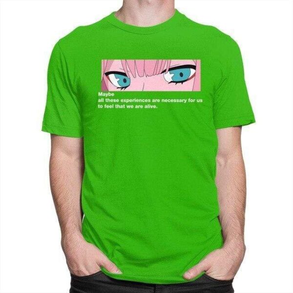 Unique Zero Two Eye Strelitzia t-shirt manches courtes 100% coton décontracté mode cosplay