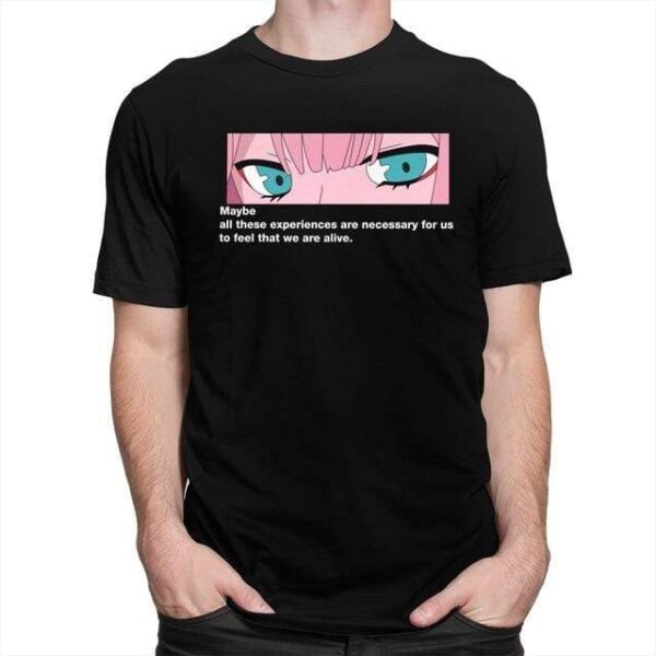 Unique Zero Two Eye Strelitzia t-shirt manches courtes 100% coton décontracté mode cosplay
