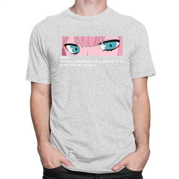 Unique Zero Two Eye Strelitzia t-shirt manches courtes 100% coton décontracté mode cosplay