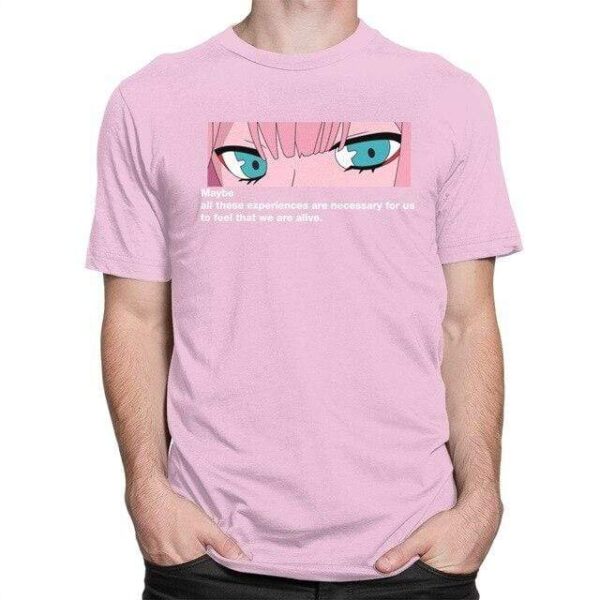 Unique Zero Two Eye Strelitzia t-shirt manches courtes 100% coton décontracté mode cosplay