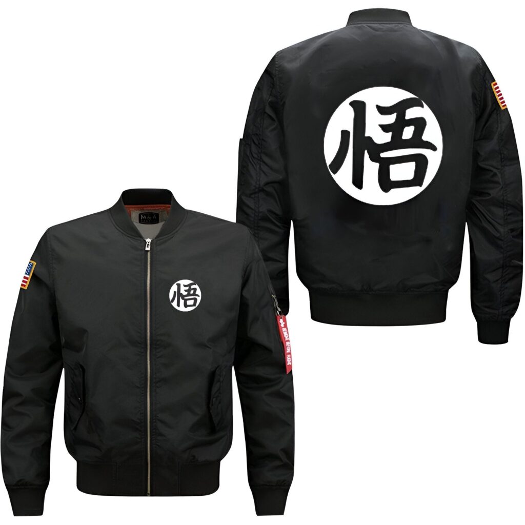 Une image d'une veste noire avec un symbole japonais blanc dans le dos. Le symbole signifie "Dieu" en japonais.,VE-6469671233,VE-7835557487,VE-3505786047,VE-7742357836,VE-6654749049,VE-0423585150,VE-9524276968,VE-4494397822,VE-9465062456,VE-6343576649,VE-8992269943,VE-3207914969,VE-8375968358,VE-3442299926,VE-5027483767