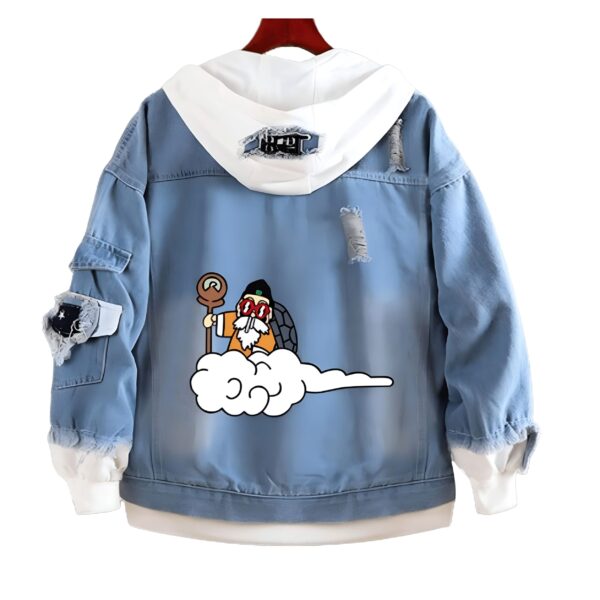 Veste en Jean Tortue Géniale Nuage DBZ Kame Maître