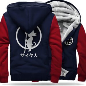 Veste Polaire Dragon Ball Goku Enfant Bleue et Rouge