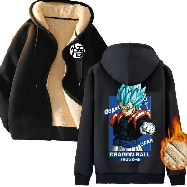 Veste Polaire Gogeta Super Saiyan Blue DBZ