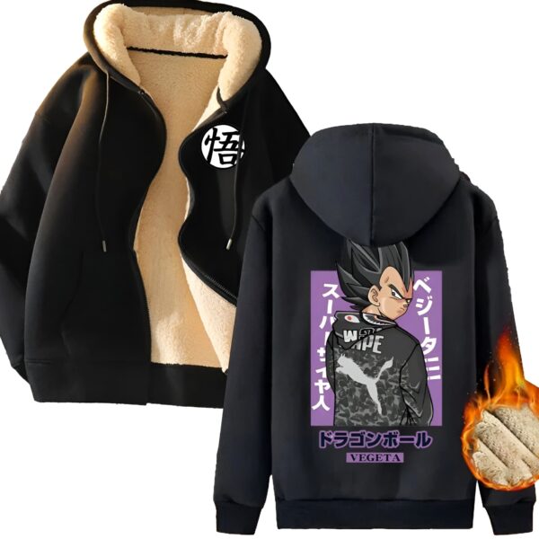 Veste Polaire Prince Vegeta Streetwear DBZ